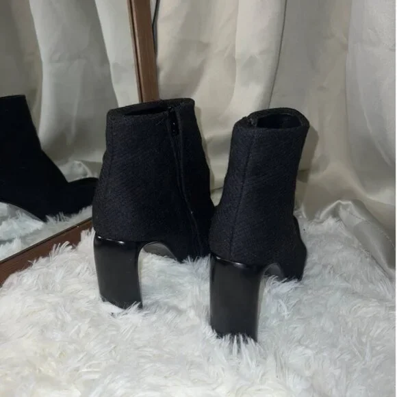Donna Karan Fabric Ankle Boots - Picture 5 of 10